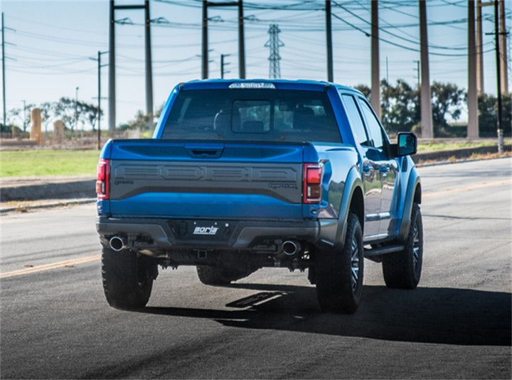 Borla 17-18 Ford Raptor 3.5L 2WD/4WD Short Bed/Extended Cab Standard Bed Resonator - Bull Strap