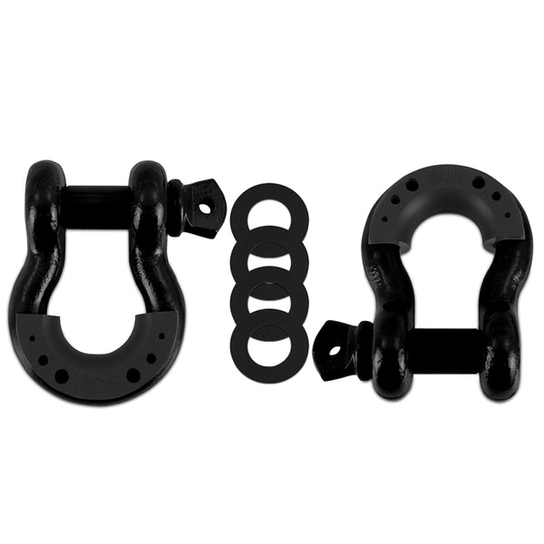 Borne Off-Road Borne D-Ring Shackle Set Black - Bull Strap