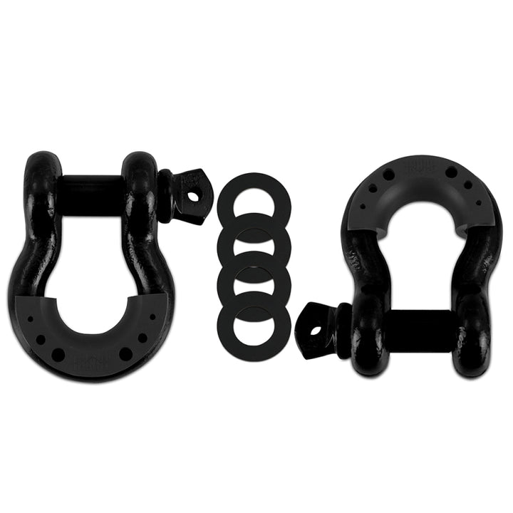Borne Off-Road Borne D-Ring Shackle Set Black - Bull Strap
