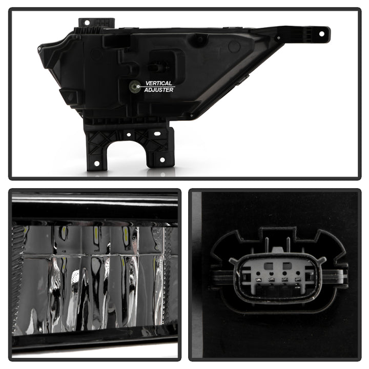 Spyder 21-23 Ford F150 OEM Style Full LED Fog Lights w/ Switch FL-FF1502021-LED-C - Bull Strap