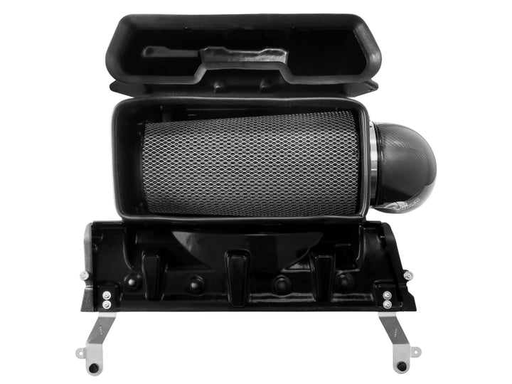 aFe 21-23 RAM 1500 TRX Track Series Carbon Fiber Cold Air Intake System w/ Pro 5R Filter - Bull Strap
