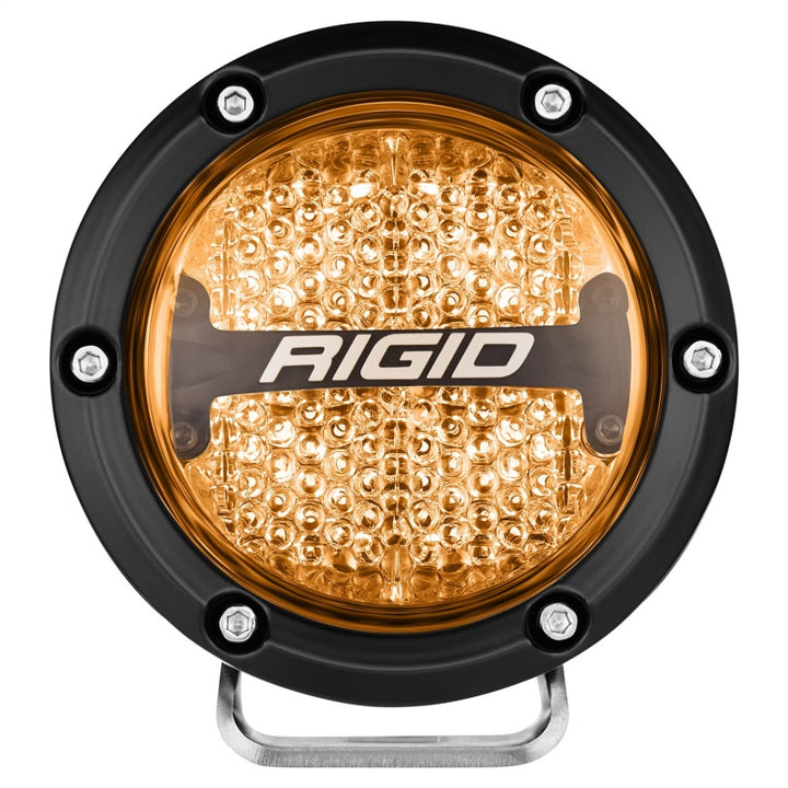 Rigid Industries 360-Series 4in LED Off-Road Diffused Beam - RGBW Backlight (Pair) - Bull Strap