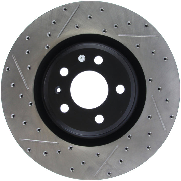 StopTech Slotted & Drilled Sport Brake Rotor - Bull Strap