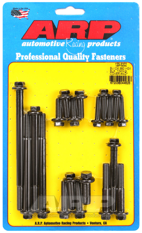 ARP Buick 350 Timing Cover and Water Pump Hex Bolt Kit - Bull Strap