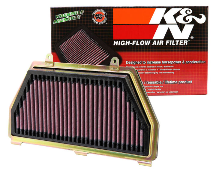 K&N 07-12 Honda CBR600RR Replacement Air Filter - Bull Strap