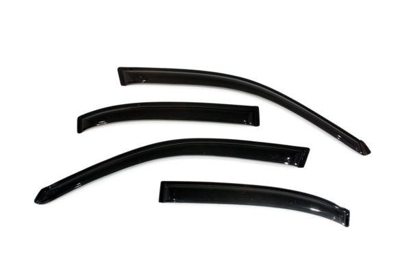 AVS 01-05 Honda Civic Ventvisor Outside Mount Window Deflectors 4pc - Smoke - Bull Strap