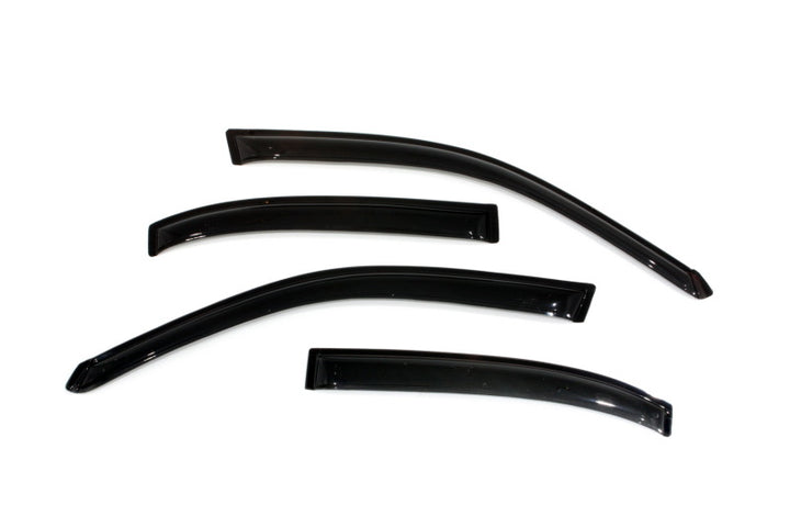 AVS 01-05 Honda Civic Ventvisor Outside Mount Window Deflectors 4pc - Smoke - Bull Strap