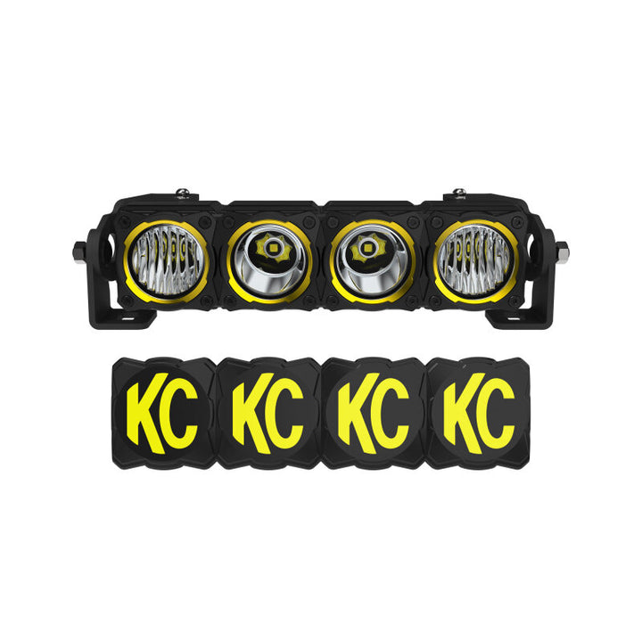 KC HiLiTES FLEX ERA LED 10in. Light Bar - Master Kit - Bull Strap