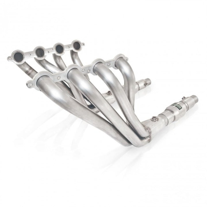 Stainless Power 2010-15 Camaro 6.2L Headers 1-7/8in Primaries 3in Collectors High-Flow Cats Factory - Bull Strap