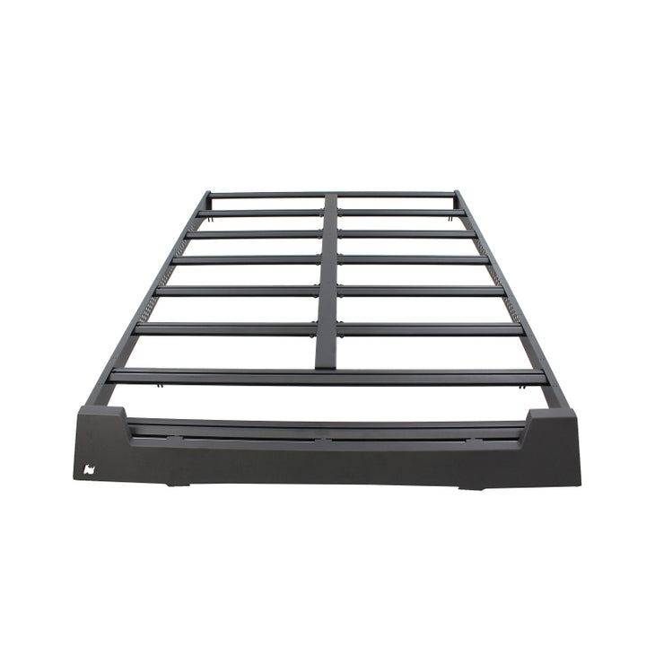 Go Rhino 22-23 Toyota Tundra CrewMax Ceros Low Profile Roof Rack - Tex. Blk - Bull Strap