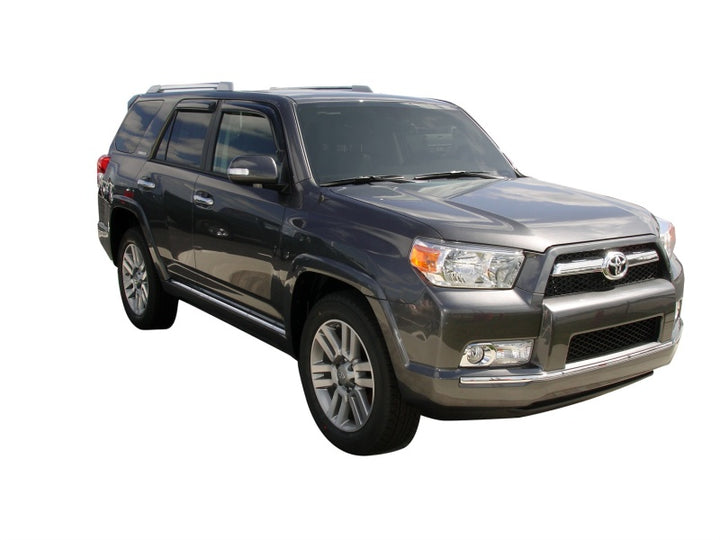 AVS 10-18 Toyota 4Runner Ventvisor Outside Mount Window Deflectors 4pc - Smoke - Bull Strap