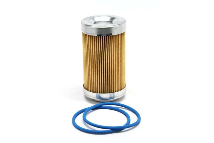 Fuelab 10 Micron Paper Replacement Element - 3in w/2 O-Rings & Instructions - Bull Strap