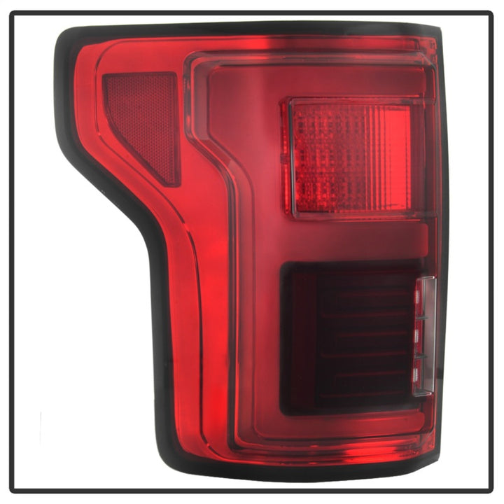 Spyder 15-18 Ford F-150 LED Tail Lights (w/Blind Spot) - Red Clear (ALT-YD-FF15015BS-LBLED-RC) - Bull Strap