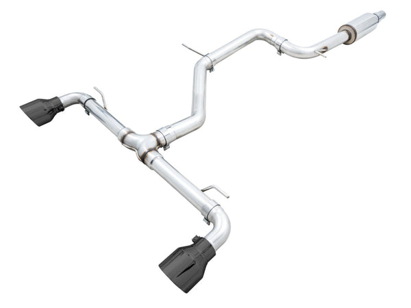 AWE 2022 VW GTI MK8  Track Edition Exhaust - Diamond Black Tips - Bull Strap