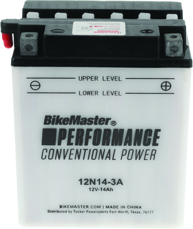 BikeMaster Battery - 12N14-3A - Bull Strap