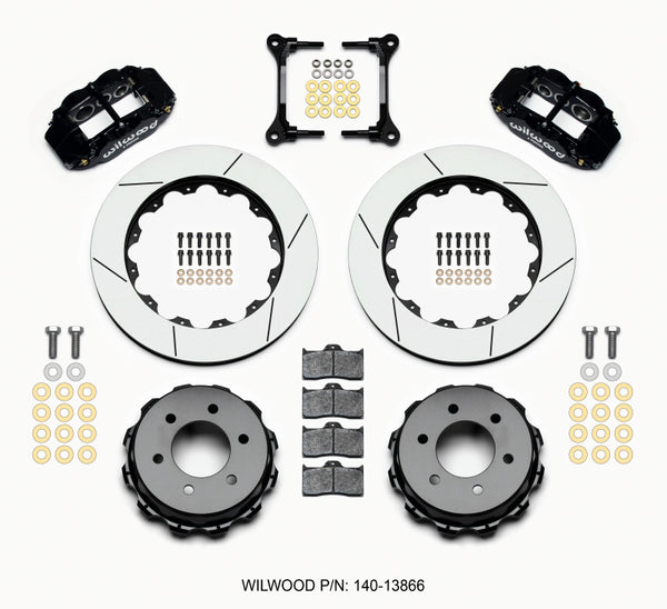 Wilwood Narrow Superlite 4R RearTruck Kit 14.25in 2012-Up Ford F150 (6 lug) - Bull Strap