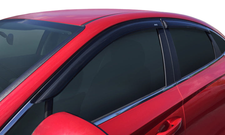 AVS 2020+ Hyundai Sonata Ventvisor Outside Mount Window Deflectors 4pc - Smoke - Bull Strap