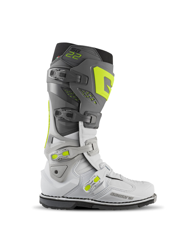 Gaerne SG22 Boot Anthracite/ White/Grey Size - 10.5 - Bull Strap