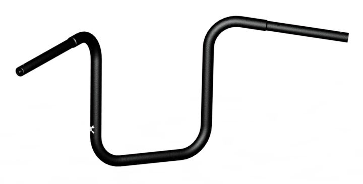 Burly Brand Ape Hanger 12in - Black - Bull Strap