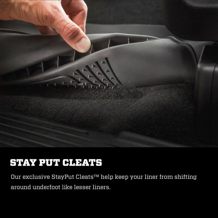 Husky Liners 2022 Acura MDX X-Act Contour 2nd Seat Floor Liner - Black - Bull Strap