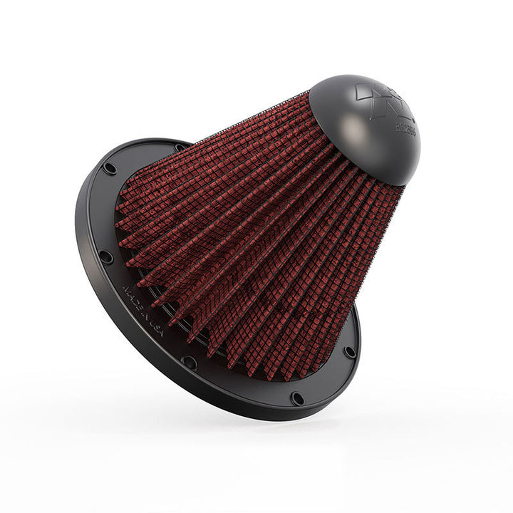 K&N Unique Custom Air Filter Tapered Conical 170mm Base OD x 60mm Top OD x 124mm Height - Bull Strap
