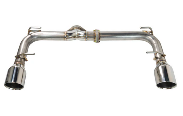 Remark 2022+ Subaru BRZ/Toyota GR86 Axle Back Exhaust w/Stainless Steel Double Wall Tip - Bull Strap