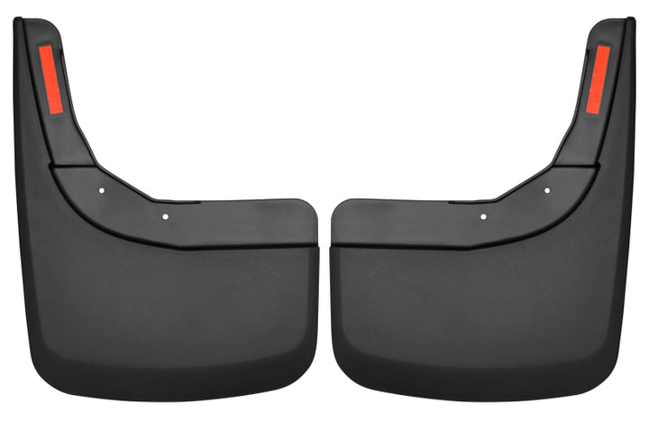 Husky Liners 19-23 Chevrolet Silverado 1500 (Excl. ZR2/TBoss) Rear Mud Guards - Black - Bull Strap