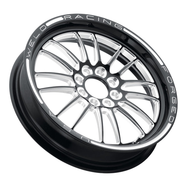 Weld Tuner Import 15x3.5 / 4x100mm BP / 2.25in. BS 1-Piece Black Wheel - Bull Strap