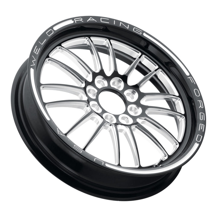 Weld Tuner Import 15x3.5 / 4x100mm BP / 2.25in. BS 1-Piece Black Wheel - Bull Strap