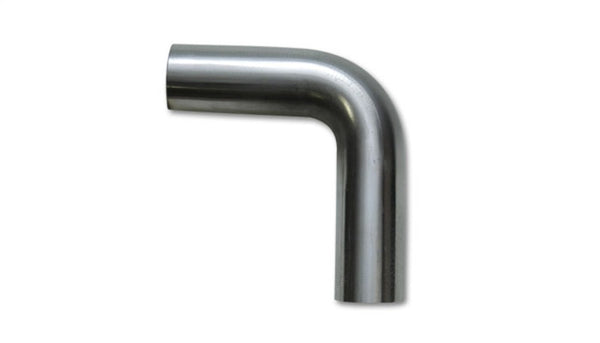 Vibrant 4in O.D. T304 SS 90 deg Mandrel Bend 6in x 6in leg lengths (6in Centerline Radius) - Bull Strap