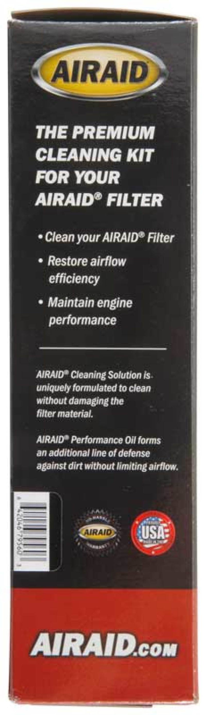 Airaid Renew Kit - 12oz Cleaner / 8oz Squeeze Oil - Bull Strap