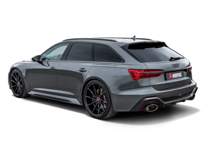 Akrapovic 2023 Audi RS6 Avant (C8) Evolution Line Cat Back (Titanium) (Req Link Pipe Set) - Bull Strap