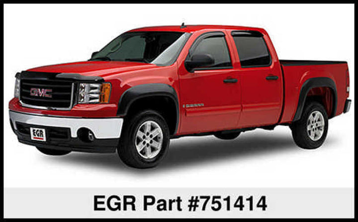 EGR 07-13 GMC Sierra LD 5.8ft Bed Rugged Look Fender Flares - Set (751414) - Bull Strap