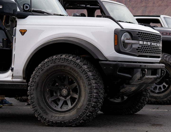 ICON Rebound Pro 17x8.5 6x5.5 0mm Offset 4.75in BS 106.1mm Bore Satin Black Wheel - Bull Strap