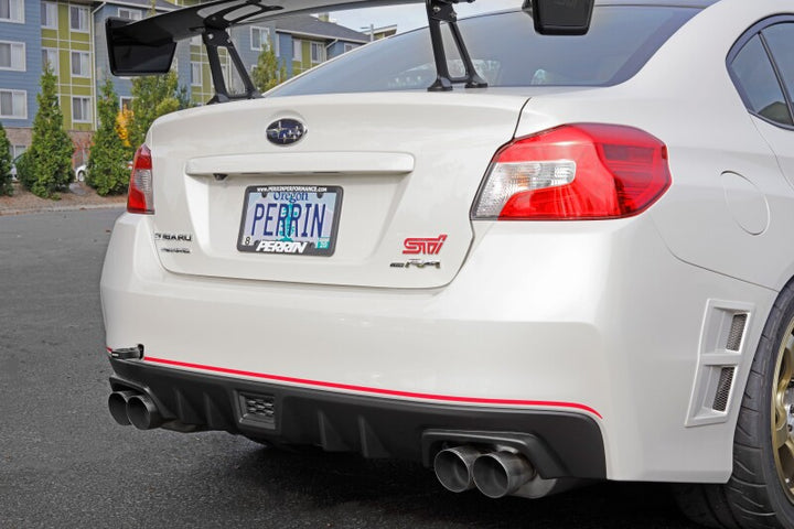 PERRIN 15-21 Subaru WRX/STI Tow Hook Kit (Rear) - Black - Bull Strap