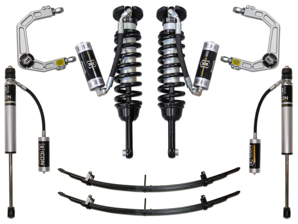ICON 05-15 Toyota Tacoma 0-3.5in/2016+ Toyota Tacoma 0-2.75in Stg 4 Suspension System w/Billet Uca - Bull Strap