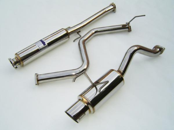 Invidia 96-00 Honda Civic EK4 J-Spec 3DR 60mm (101mm tip) Cat-back Exhaust - Bull Strap