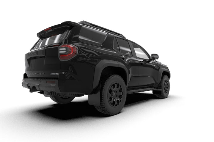Rally Armor 2025+ Toyota 4Runner Black UR Mud Flap w/ White Logo - Bull Strap