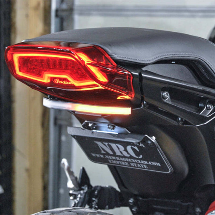 New Rage Cycles 19+ Indian FTR 1200 Fender Eliminator Kit-Tucked - Bull Strap