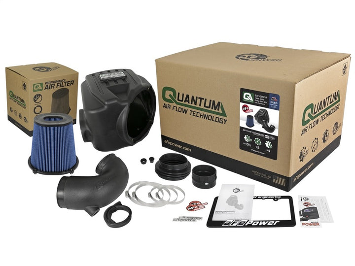 aFe Quantum Pro 5R Cold Air Intake System 94-02 Dodge Cummins L6-5.9L - Oiled - Bull Strap