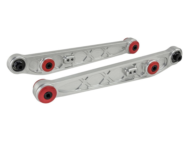 Skunk2 Honda/Acura EK Alpha Series Rear Lower Control Arm Set - Clear - Bull Strap