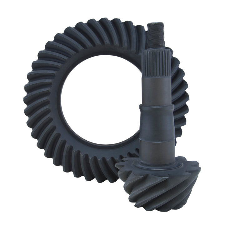 Yukon Gear High Performance Gear Set For Ford 8.8in Reverse Rotation in a 4.11 Ratio - Bull Strap