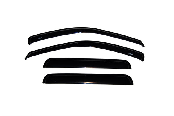 AVS 2004 Ford Ecosport (Brazil) Ventvisor Outside Mount Window Deflectors 4pc - Smoke - Bull Strap