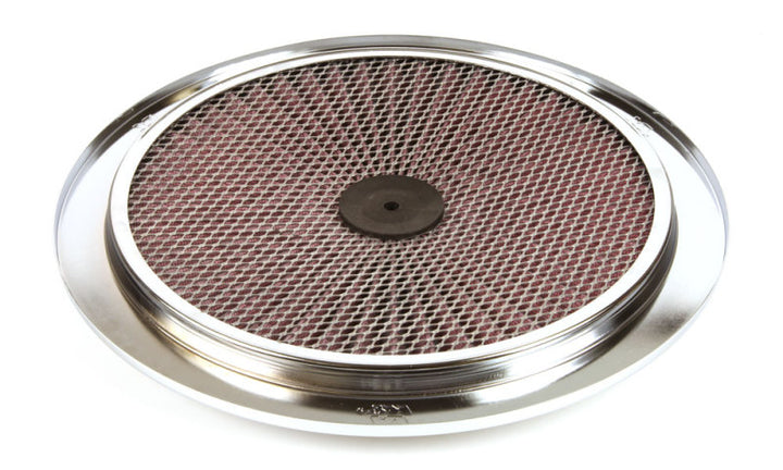 K&N X-Stream Top Filter X-Stream 14 inch OD Chrome - Bull Strap