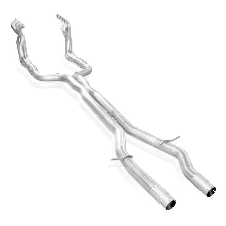 Stainless Works 2016-18 Cadillac CTS-V Sedan Headers 2in Primaries 3in Catted Leads Into X-Pipe - Bull Strap