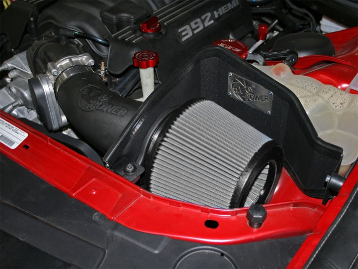 aFe MagnumFORCE Intake Stage-2 Pro DRY S 11-12 Dodge Challenger/Charger/Chrysler 300, SRT8 V8 6.4L - Bull Strap