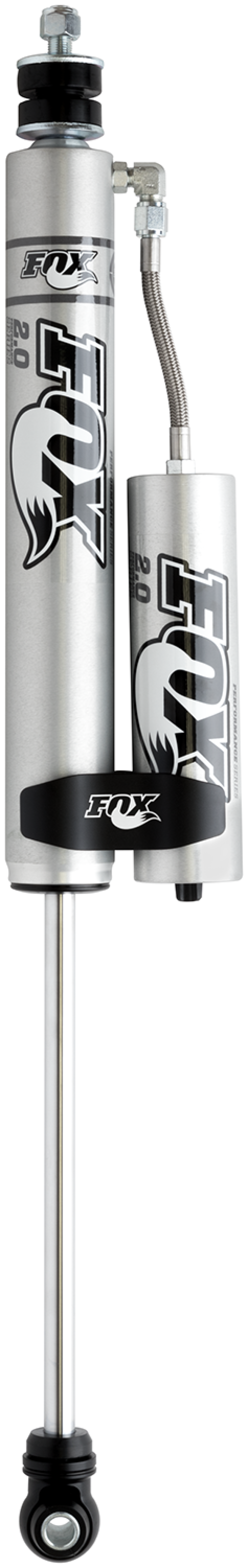 Fox 05+ Ford SD 2.0 Performance Series 8.6in. Smooth Body Remote Res. Front Shock / 0-1.5in. Lift - Bull Strap