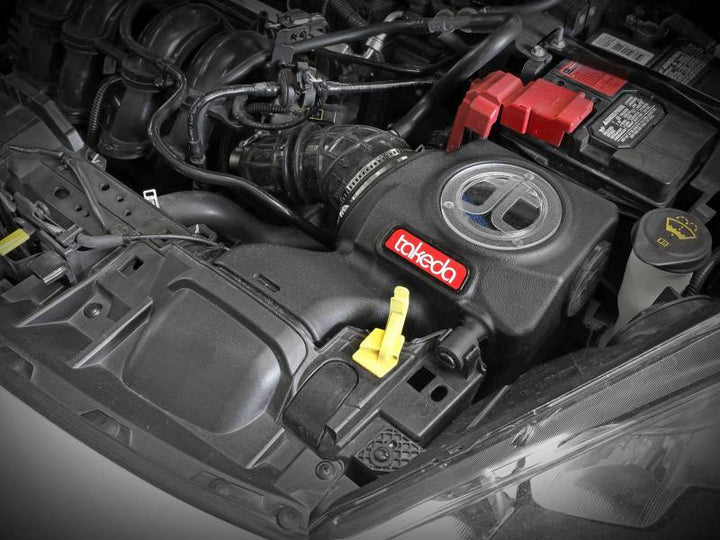 aFe Takeda Momentum Pro 5R Cold Air Intake System 14-19 Ford Fiesta L4-1.6L - Bull Strap