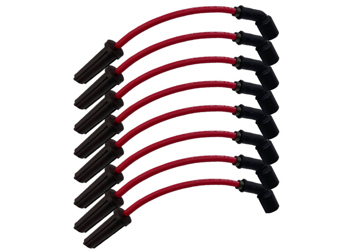 Granatelli 99-23 GM 6.0L/6.2L LS2/LS3/LSA/LS7/LS9 Cars Hi-Perf Coil-Near-Plug Wire Conn Kit - Red - Bull Strap