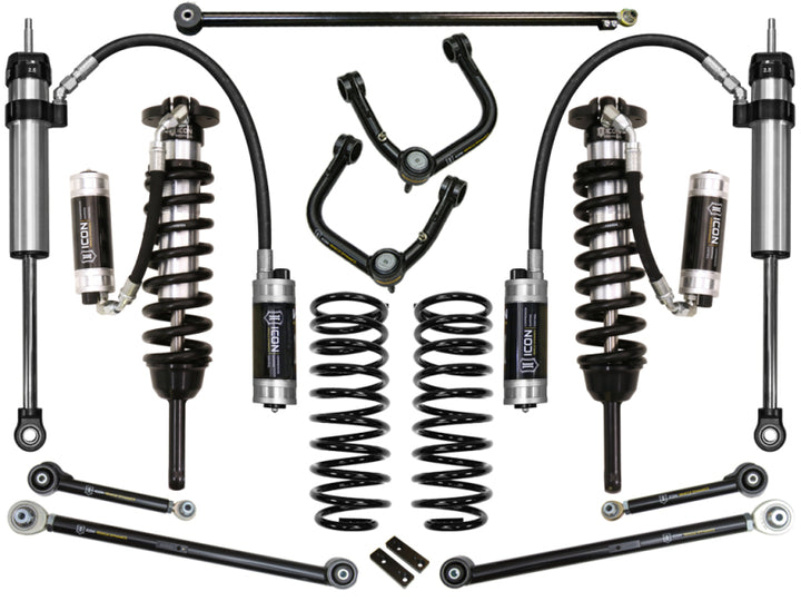 ICON 2010+ Toyota FJ/4Runner 0-3.5in Stage 7 Suspension System w/Tubular Uca - Bull Strap